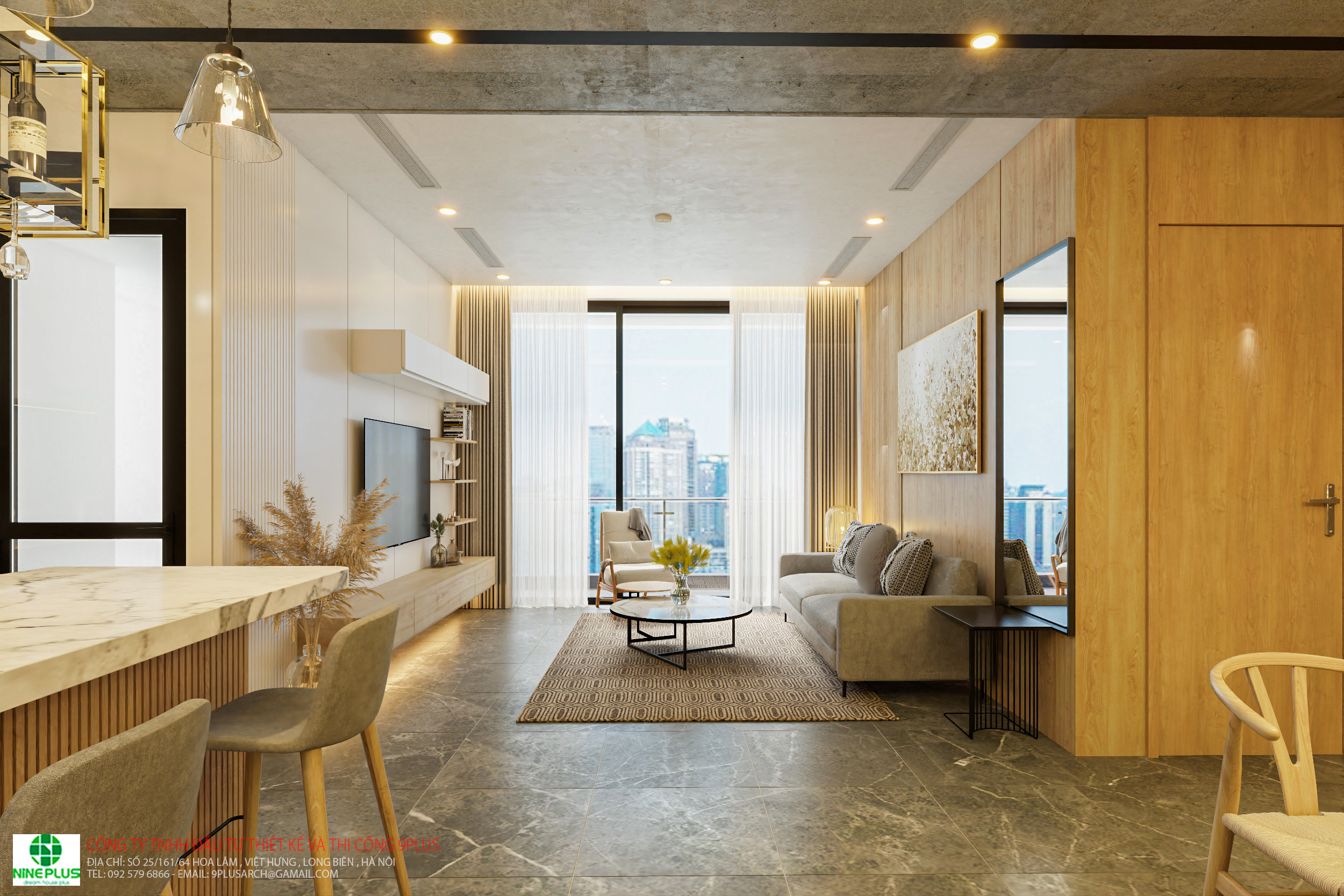 THIẾT KẾ NỘI THẤT CHCC – CC221